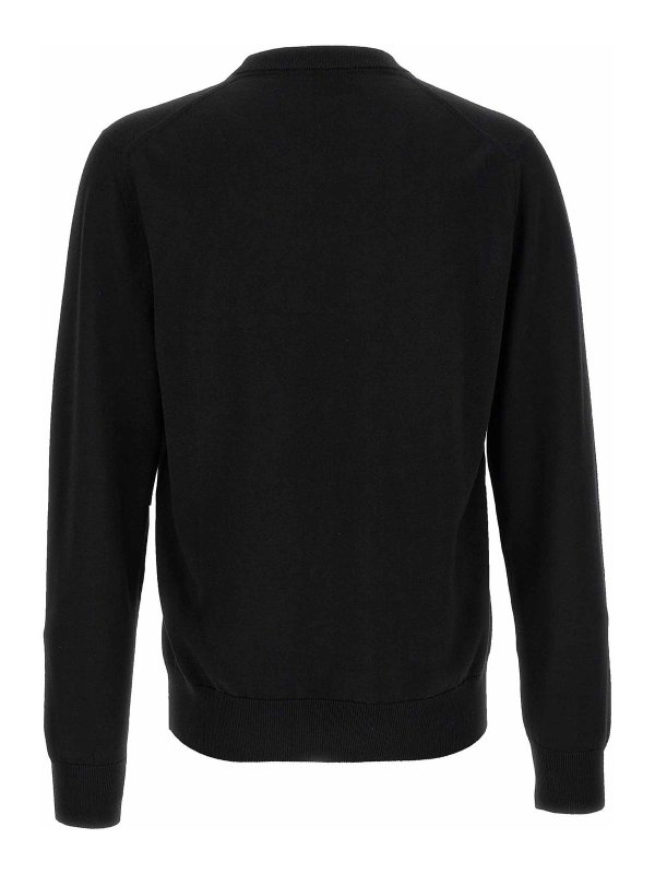DOLCE & GABBANA: Strickpullover mit Rundhalsausschnitt online - Rundhalspullover - Schwarz