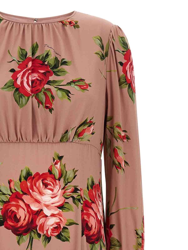 The Best Shops DOLCE & GABBANA: Strickpullover mit Rundhalsausschnitt - Rundhalspullover - Nude
