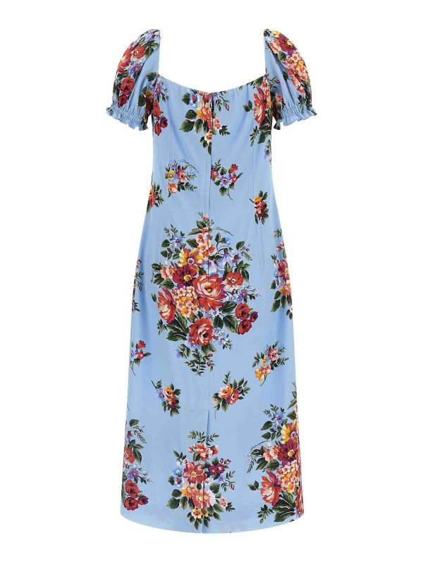 DOLCE & GABBANA: ニーレングスドレス online - 膝丈ドレス - ライトブルー