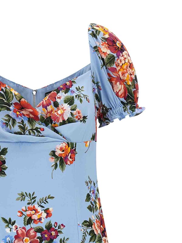 The Best Shops DOLCE & GABBANA: ニーレングスドレス - 膝丈ドレス - ライトブルー