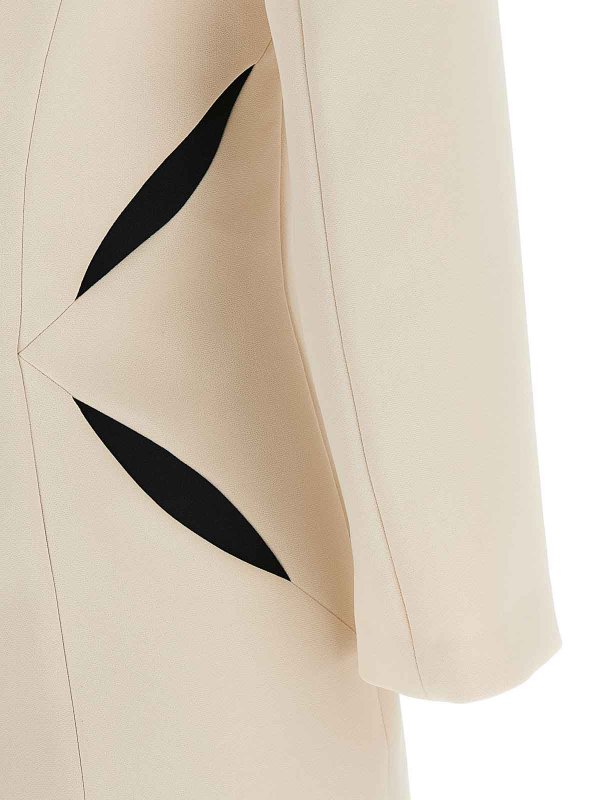 膝丈ドレス - 白 shop online: ELISABETTA FRANCHI