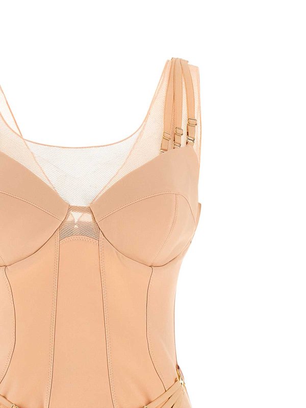The Best Shops ELISABETTA FRANCHI: ニーレングスドレス - 膝丈ドレス - ヌードカラー
