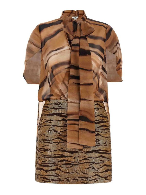 ELISABETTA FRANCHI: abiti corti - Abito animale