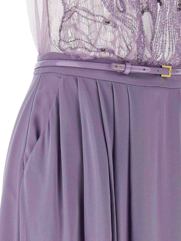 イブニングドレス - 紫 shop online: ELISABETTA FRANCHI