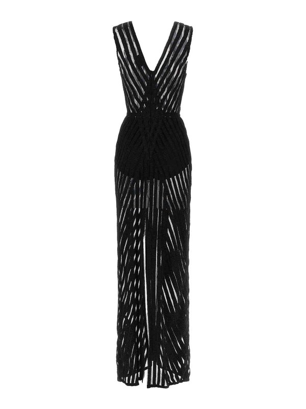 ELISABETTA FRANCHI: ニーレングスドレス online - 膝丈ドレス - 黒