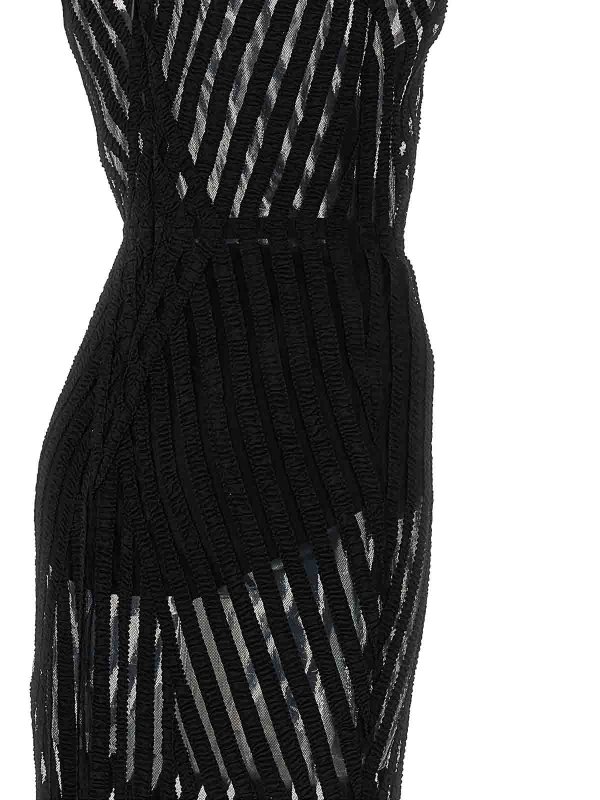 膝丈ドレス - 黒 shop online: ELISABETTA FRANCHI