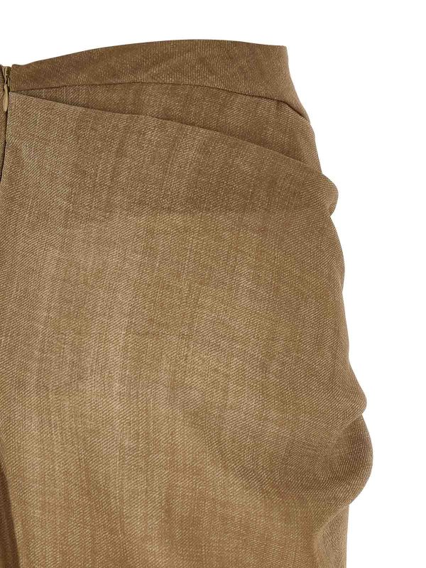 ロングスカート - ベージュ shop online: ERMANNO SCERVINO