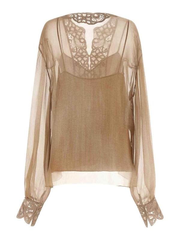 ERMANNO SCERVINO: ブラウス online - ブラウス - ベージュ