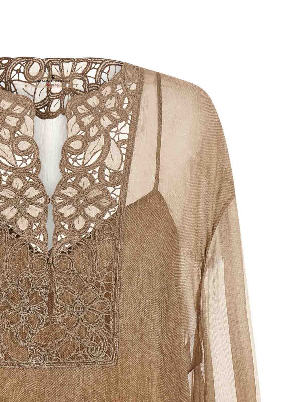 The Best Shops ERMANNO SCERVINO: ブラウス - ブラウス - ベージュ