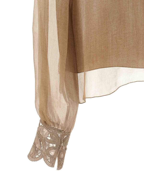 ブラウス - ベージュ shop online: ERMANNO SCERVINO