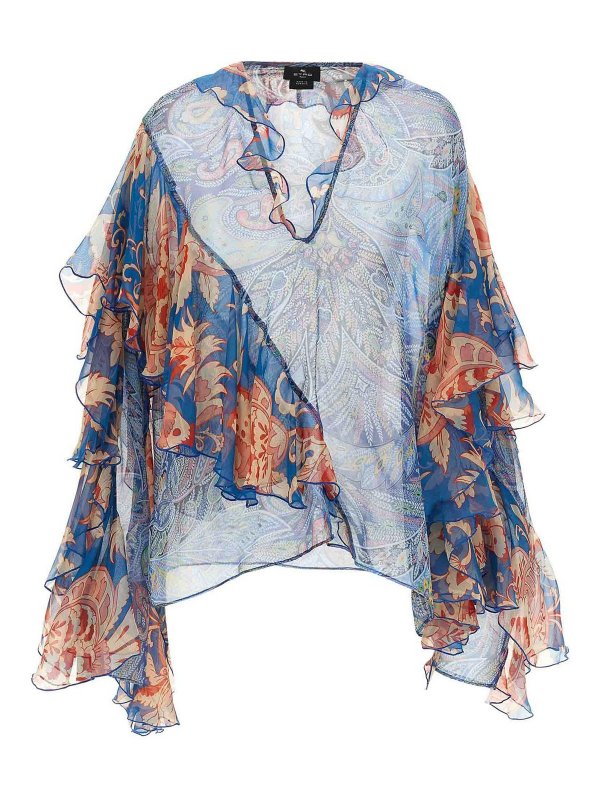 ETRO: bluse - Camicetta di chiffon