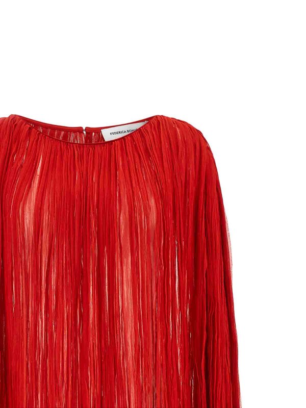 The Best Shops FEDERICA BONIFACI: ニーレングスドレス - 膝丈ドレス - 赤