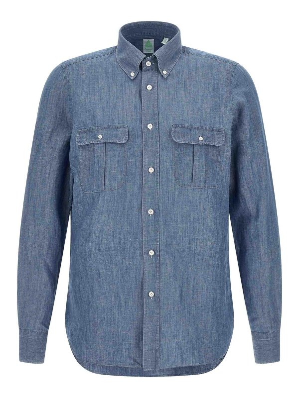 FINAMORE 1925: Chemises - Chemise - Bleu
