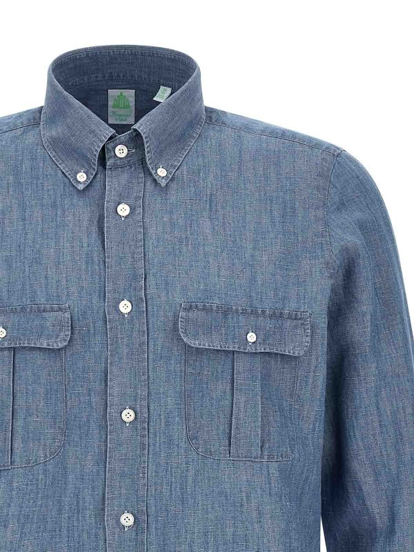The Best Shops FINAMORE 1925: Chemises - Chemise - Bleu