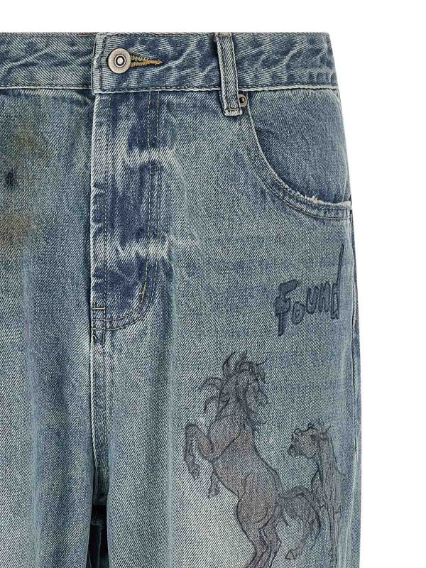 The Best Shops FOUND: jeans dritti, a sigaretta - Jeans artistici a mano