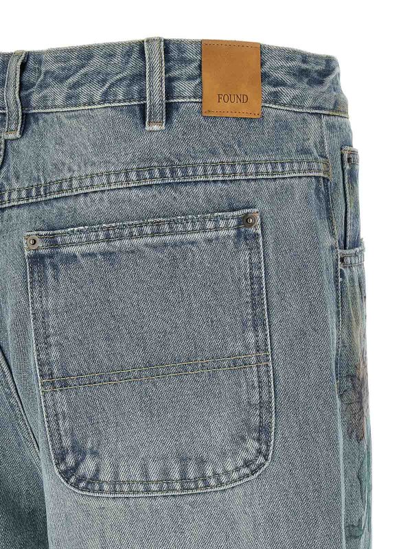 Jeans artistici a mano shop online: FOUND