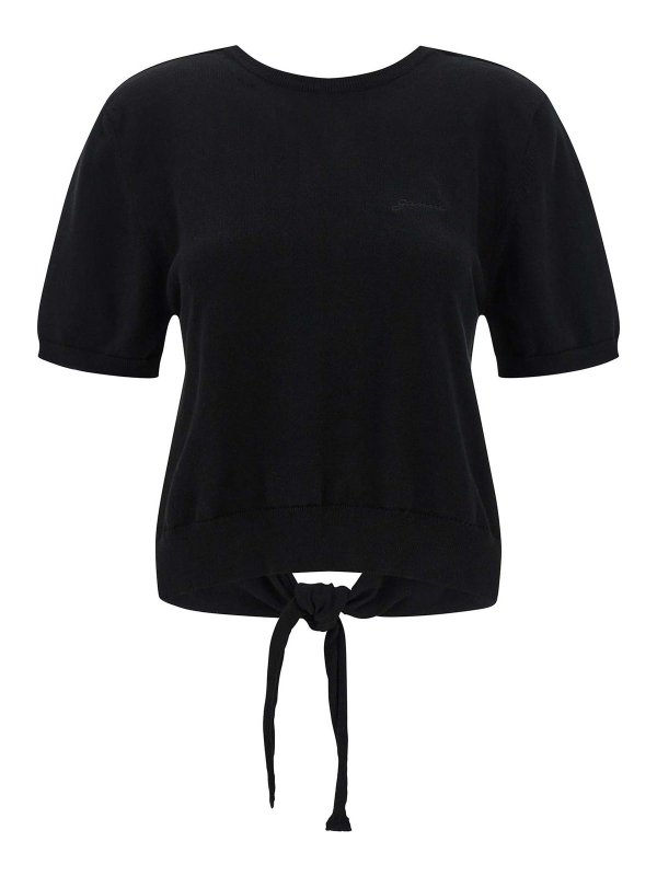 GANNI: crew necks - Bare Back Sweater