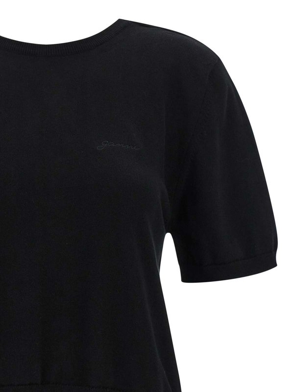 The Best Shops GANNI: crew necks - Bare Back Sweater