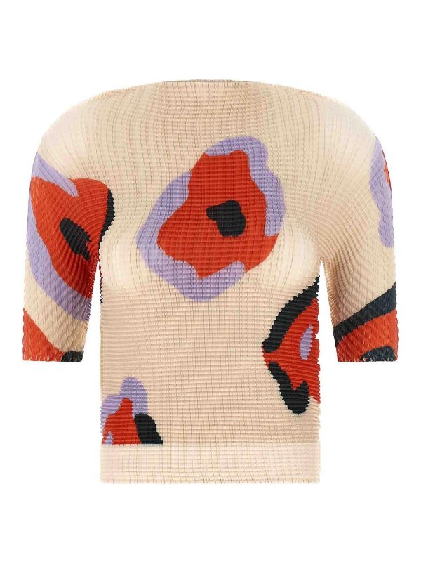 ISSEY MIYAKE: トップス＆タンクトップ - トップ/タンクトップ - ベージュ