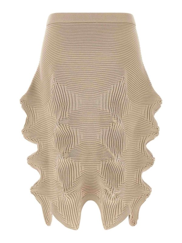 ISSEY MIYAKE: Knielange und Midi Röcke online - Midirock - Beige