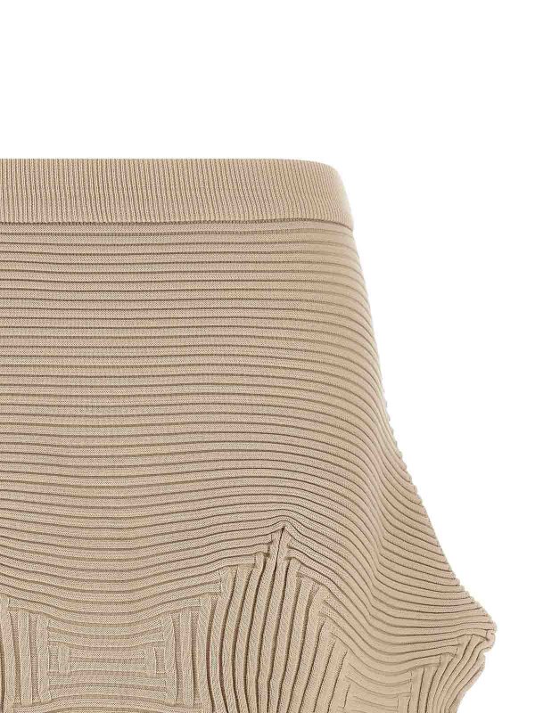 The Best Shops ISSEY MIYAKE: Knielange und Midi Röcke - Midirock - Beige