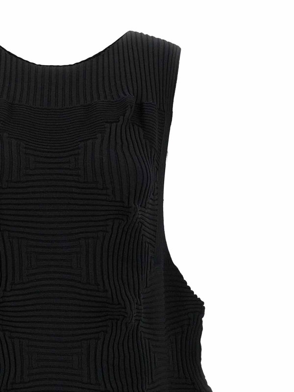 The Best Shops ISSEY MIYAKE: ニーレングスドレス - 膝丈ドレス - 黒