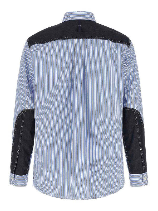 JUNYA WATANABE: shirts online - Denim Insert Shirt