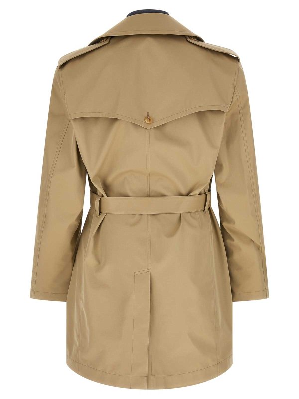 The Best Shops JUNYA WATANABE: trench coats - Denim Insert Trench Coat