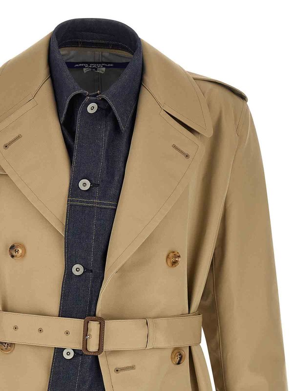 Denim Insert Trench Coat shop online: JUNYA WATANABE