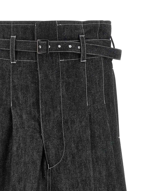 The Best Shops JUNYA WATANABE: ベルボトムジーンズ - フレアジーンズ - 黒