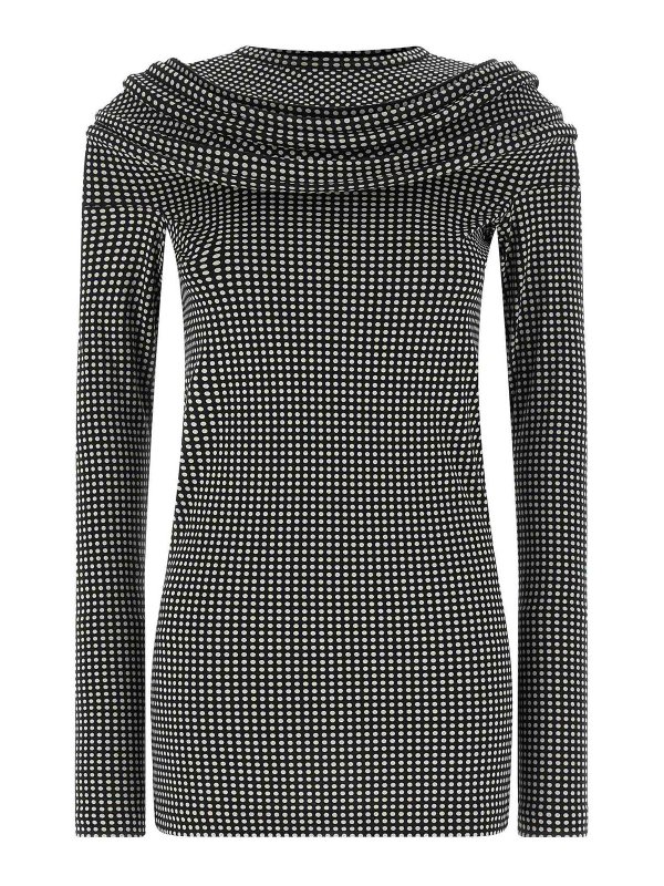 JUNYA WATANABE: Pull col rond - Pull Col Rond - Blanc