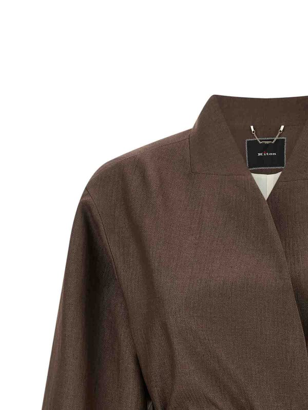 The Best Shops KITON: Vestes de costume - Blazer - Marron