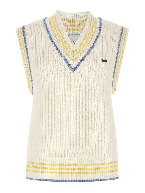 LACOSTE: vests - Thick Knit Vest