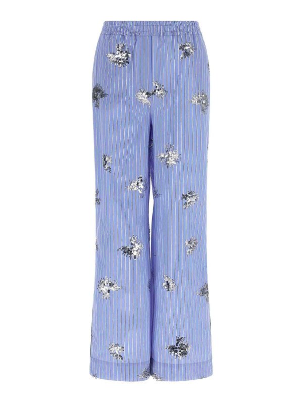 LE TWINS: Casual Hosen - Casual Hose - Hellblau