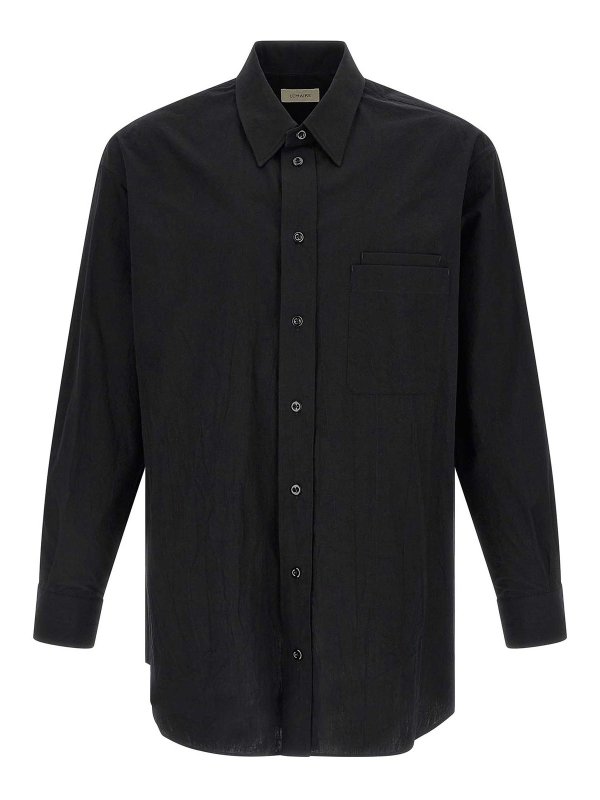 LEMAIRE: Camisas - Camisa - Negro