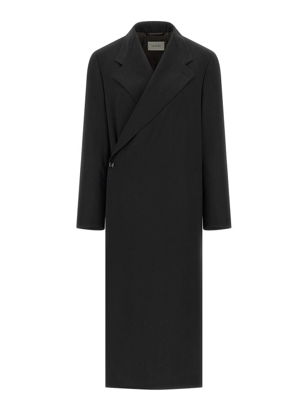 LEMAIRE: trench coats - Wool Crpe Coat