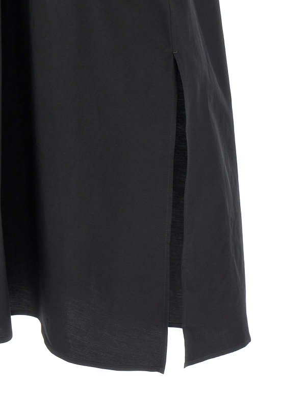 膝丈ドレス - 黒 shop online: LEMAIRE