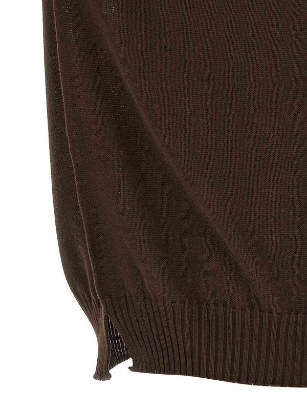 Pull Col Rond - Marron shop online: MA