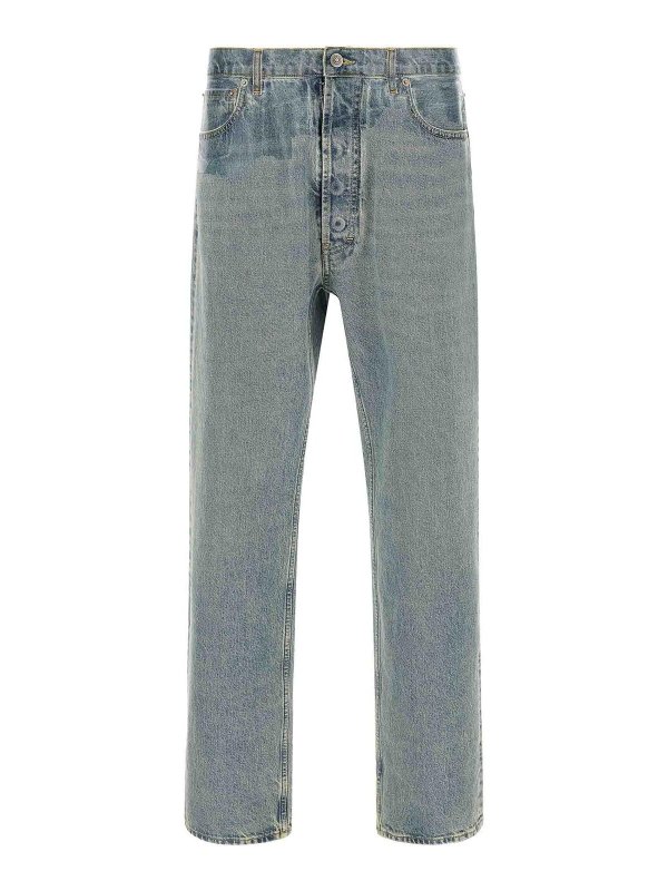 Maison Margiela: ストレートジーンズ - ストレートジーンズ - ブルー