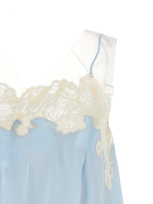 The Best Shops Maison Margiela: ニーレングスドレス - 膝丈ドレス - ライトブルー