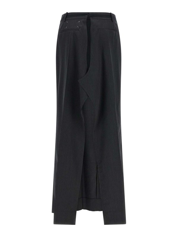 Maison Margiela: Knielange und Midi Röcke online - Midirock - Schwarz