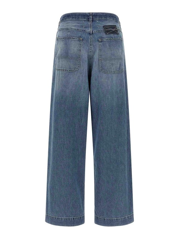 Maison Margiela: ベルボトムジーンズ online - フレアジーンズ - ブルー