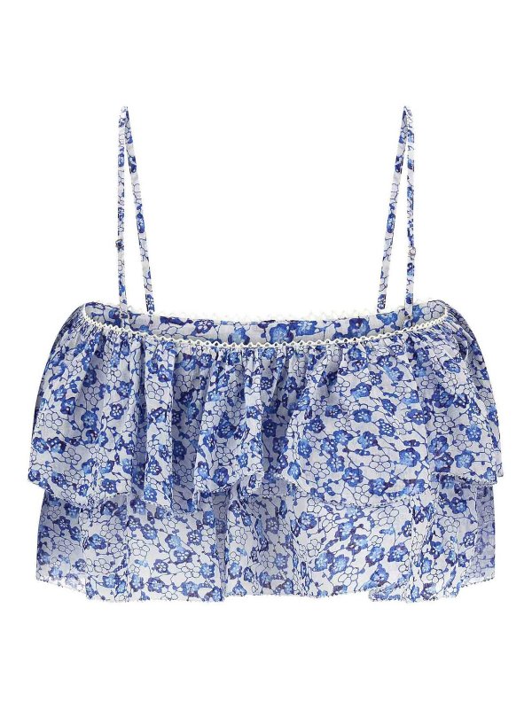 Isabel Marant Etoile: Tops y camisetas sin mangas online - Top - Azul