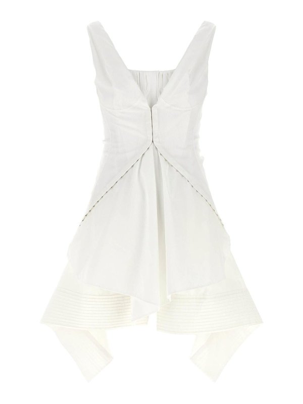ALEXANDER MCQUEEN: ショートドレス - ショートドレス - 白