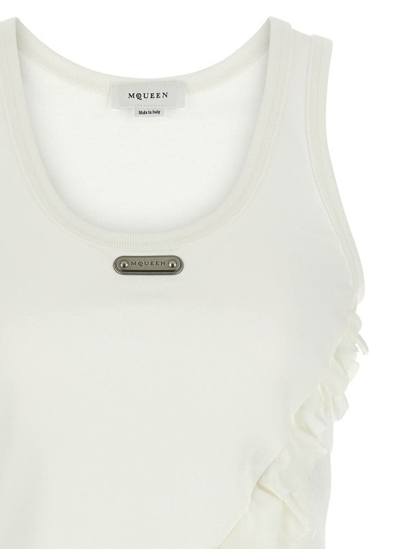 The Best Shops ALEXANDER MCQUEEN: Tops und Tank Tops - Top - Weiß