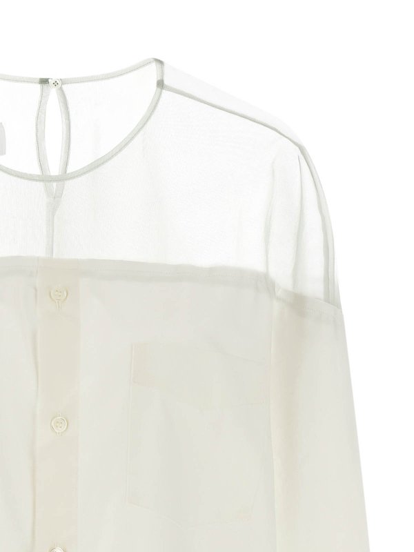 The Best Shops MM6 MAISON MARGIELA: シャツ - シャツ - 白