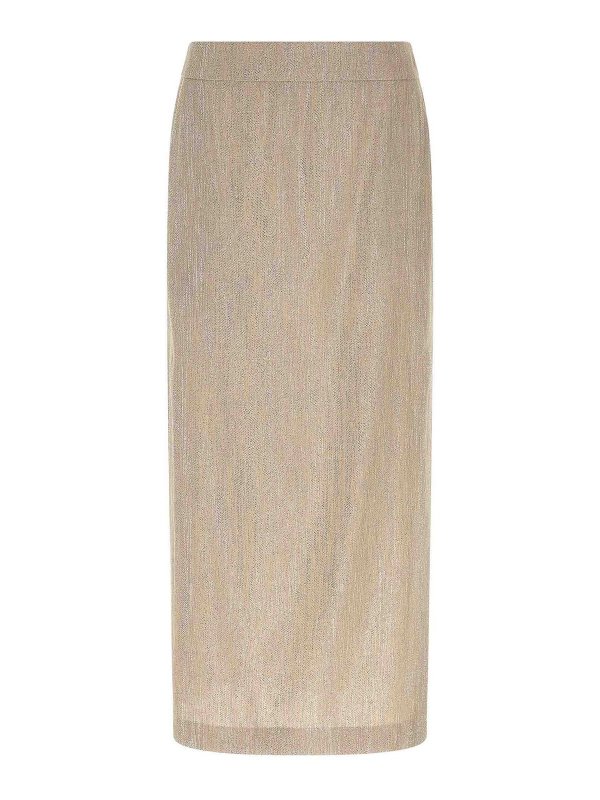 PESERICO: casual trousers - Lam Thread Skirt