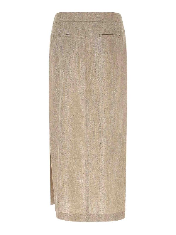 PESERICO: casual trousers online - Lam Thread Skirt