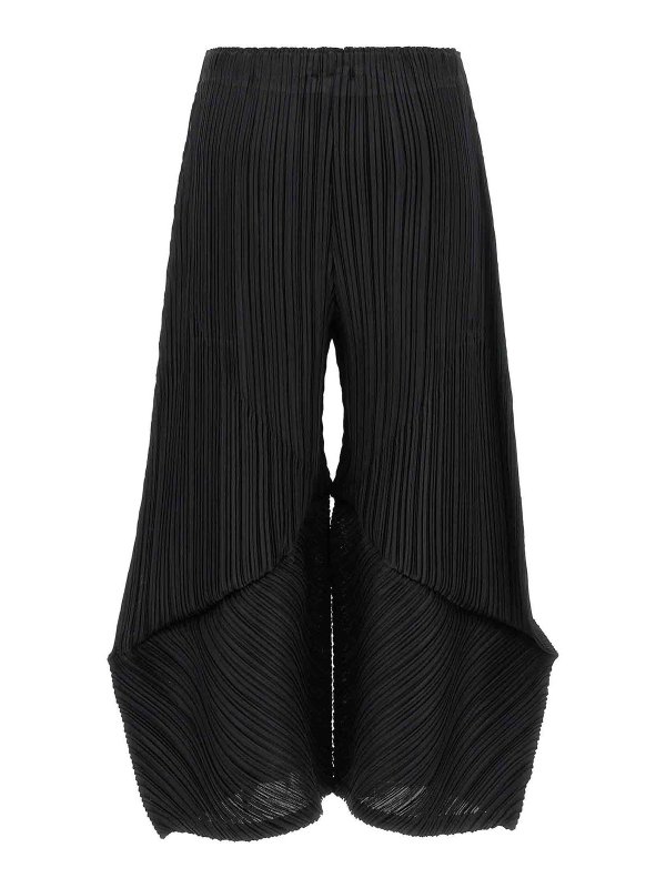 PLEATS PLEASE ISSEY MIYAKE: カジュアルトラウザー online - カジュアルパンツ - 黒
