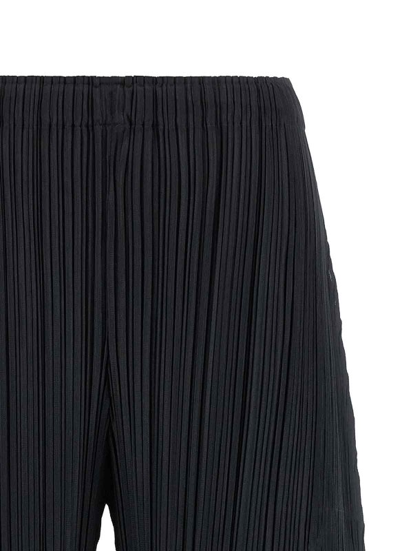 The Best Shops PLEATS PLEASE ISSEY MIYAKE: カジュアルトラウザー - カジュアルパンツ - 黒
